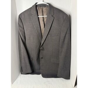 Lauren Ralph Lauren Men's Charcoal Glen Plaid Wool Blend Blazer Suit Jacket 46R